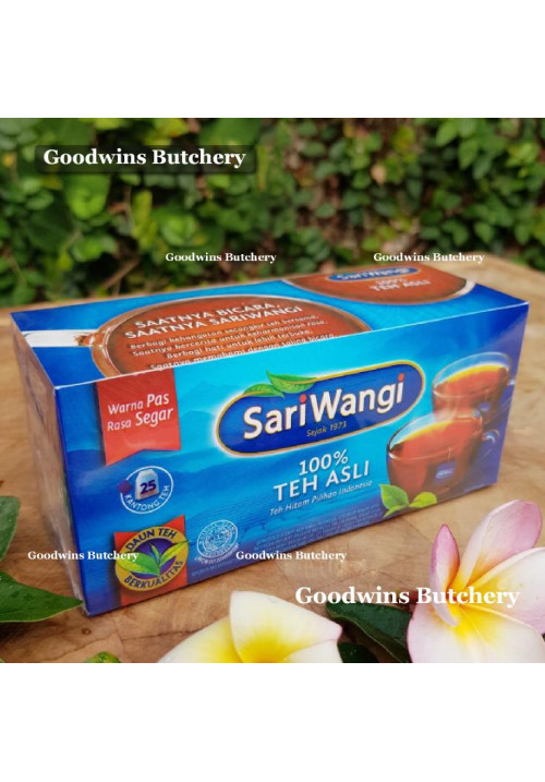 Tea teh hitam SARI WANGI black tea 25pcs